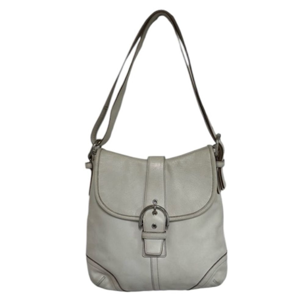 Coach Vintage White 9480 Leather Pockets Hobo Soho Shoulder Bag